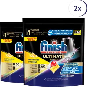 Finish Ultimate Citroen Vaatwastabletten - 30 Stuks x2 (8720065005636)
