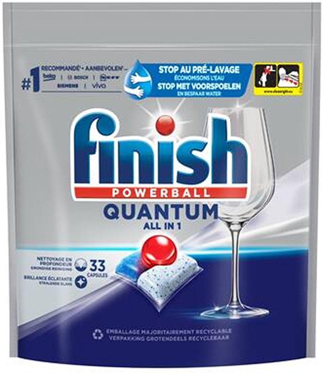 Finish Vaatwastabletten Quantum All-In-One Regular 33 Stuks (8720065006541)