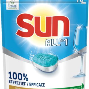 Sun - All-in One - Vaatwastabletten - Regular - Voordeelverpakking 5 x 78 tabs (8710522629017)