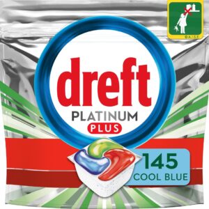 Dreft Platinum Plus All In One - Vaatwastabletten - Voordeelverpakking 5x29 stuks (8001841972251)
