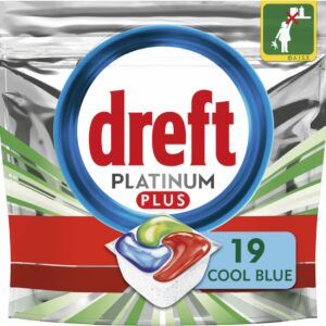 Dreft Platinum Plus All In One - Vaatwastabletten - Voordeelverpakking 5x19 stuks (8001841894065)