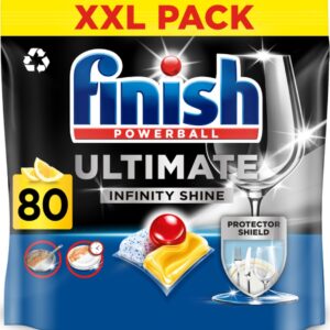 Finish Ultimate Infinity Shine Citroen Vaatwastabletten - 80 Capsules - kwartaalbox (4251758413444)