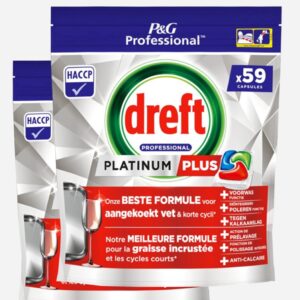 Dreft Platinum Plus Regular All in 1 Vaatwastabletten - 118 tabs (2x59) (5061023100851)