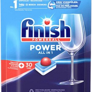 Finish vaatwastabletten Powerball Power All in 1 - 30 stuks (4002448143314)