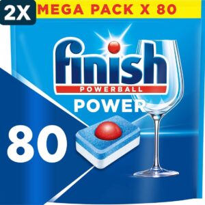 2 x Finish Power All in One Regular Vaatwastabletten - 80 capsules (6156255680611)