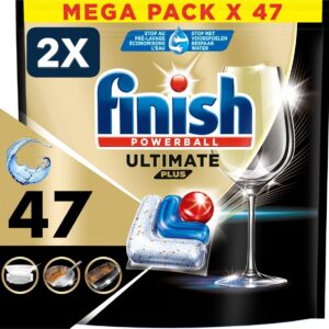 2 x Finish Ultimate Plus All in One regular vaatwastabletten - 47 capsules (6156255920915)