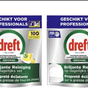 Dreft - Original - All in One - Vaatwastabletten - Citroen - 200 stuks (8721022207841)
