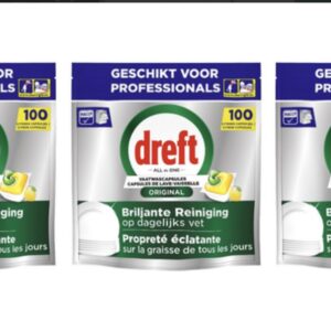 Dreft - Original - All in One - Vaatwastabletten - Citroen - 300 stuks (8006530195430)