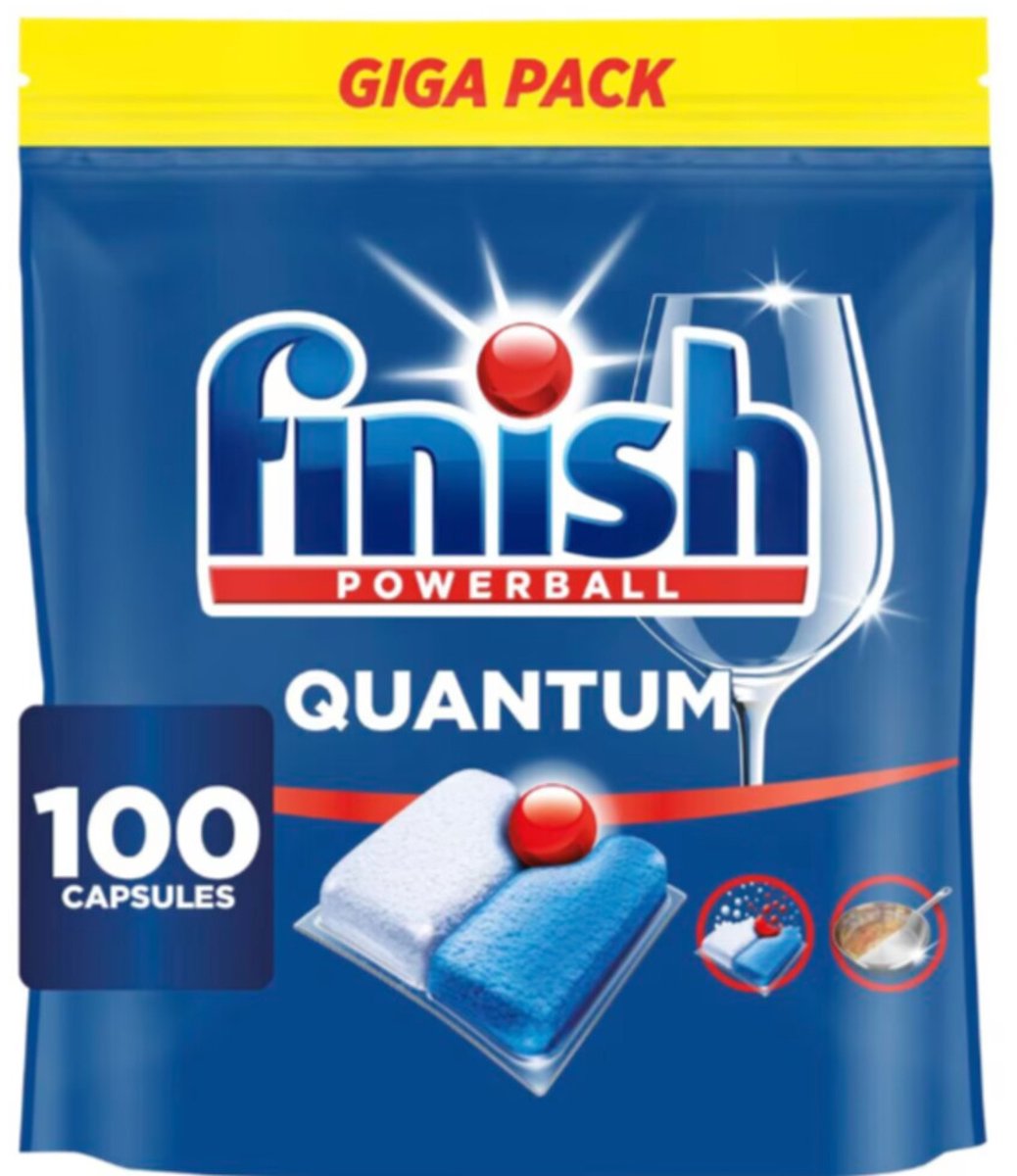 Finish Vaatwastabletten Powerball Quantum - 100 stuks (3665468402994)