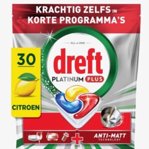 Dreft Platinum Plus Vaatwastabletten Citroen - Anti-Dofheidstechnologie - 30 (6156218993963)