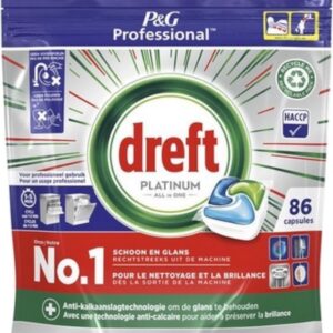 Dreft Platinum Vaatwastabletten All-in-One 86 stuks (8001090277244)