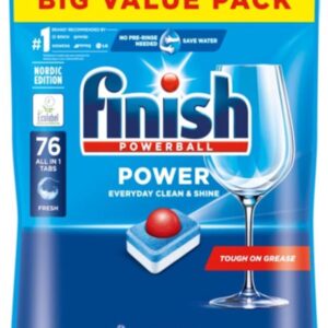 Finish Power All-in-1 Vaatwastabletten Regular - 76 stuks (5714970007994)