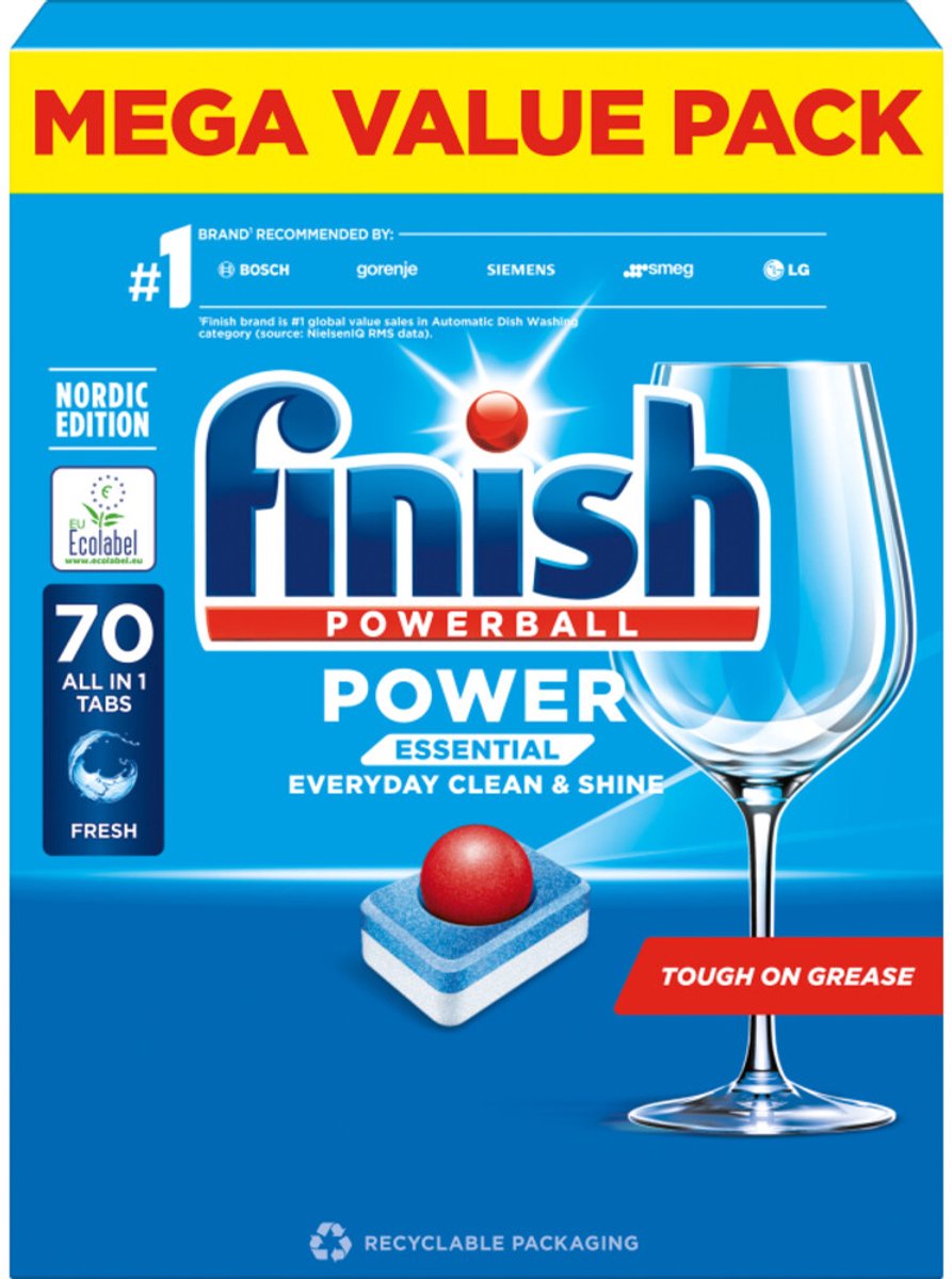 Finish Vaatwastabletten All-in-1 Power Essential - 70 stuks (5714970005402)