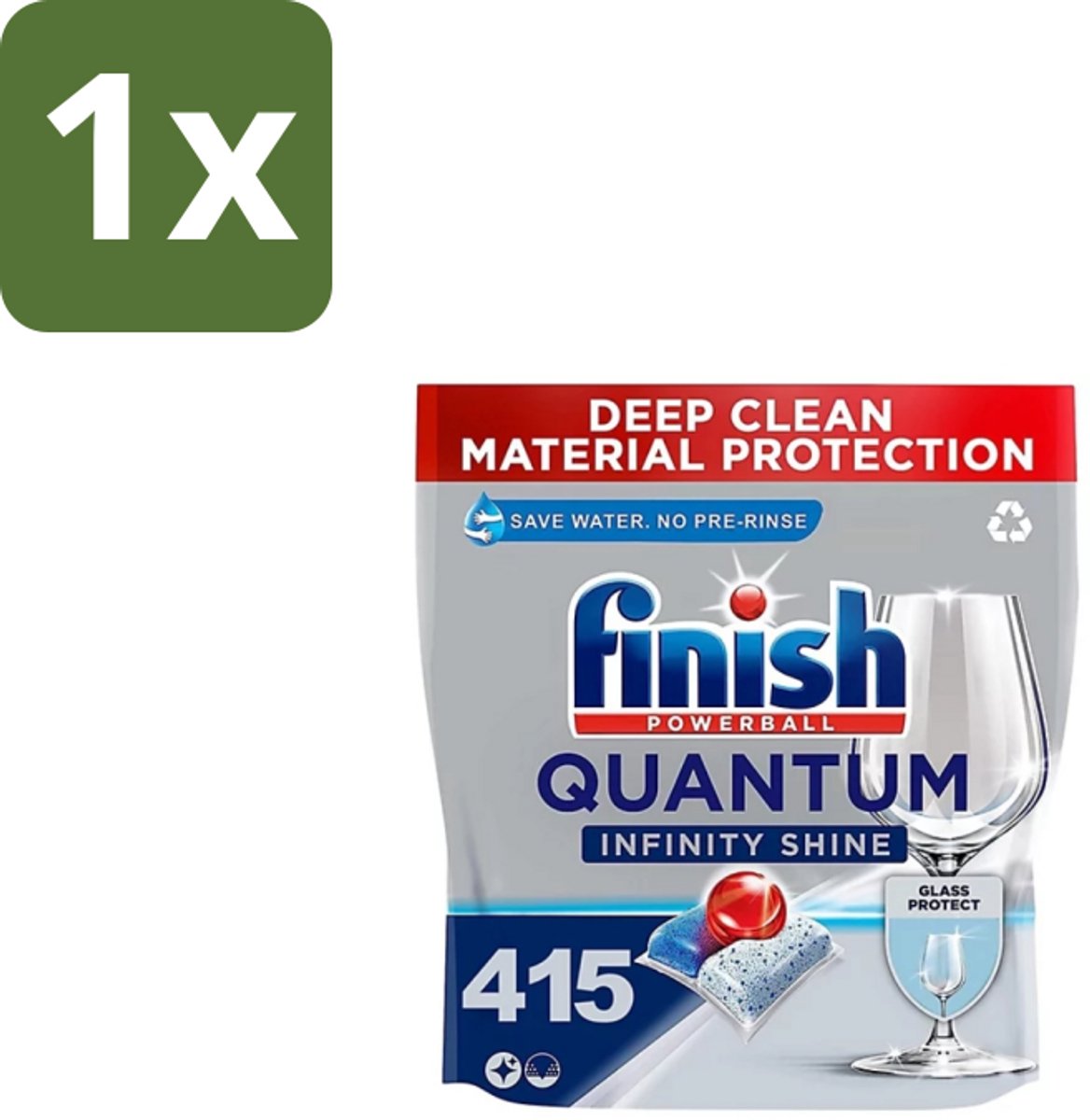 Finish - Vaatwastabletten - Quantum Infinity Shine - 83 Capsules - 1 stuk (8721418697638)