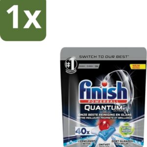 Finish - Vaatwastabletten - Quantum Ultimate Ontvetter - 80 Capsules - 1 stuk (8721418697669)