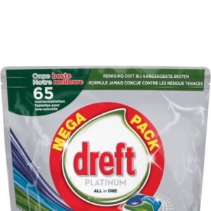 4x Dreft Platinum Allin1 - 65 tabs - original vaatwastabletten (8006540420935)