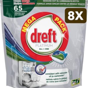 8 x Dreft Platinum Allin1 - 65 tabs - original vaatwastabletten (9506871849669)