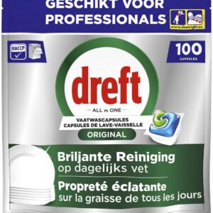 Dreft Professional All-in-1 vaatwastabletten Regular 100 stuks (8006530195560)