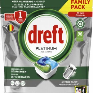Dreft Vaatwastabletten Platinum All In One Original - 96 stuks (8700216264631)