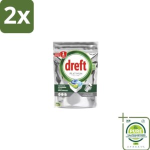 Dreft - Vaatwastabletten - Platinum All-in-One Original - 59 Tabletten - Voordeelverpakking - 2 stuks - Vaatwastabletten - Vaatwasser (8130868326942)