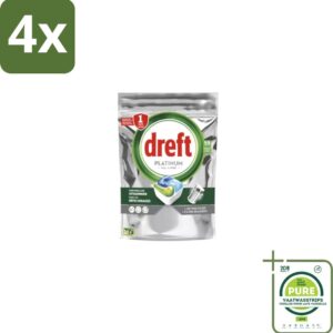 Dreft - Vaatwastabletten - Platinum All-in-One Original - 59 Tabletten - Voordeelverpakking - 4 stuks - Vaatwastabletten - Vaatwasser (8130868331915)