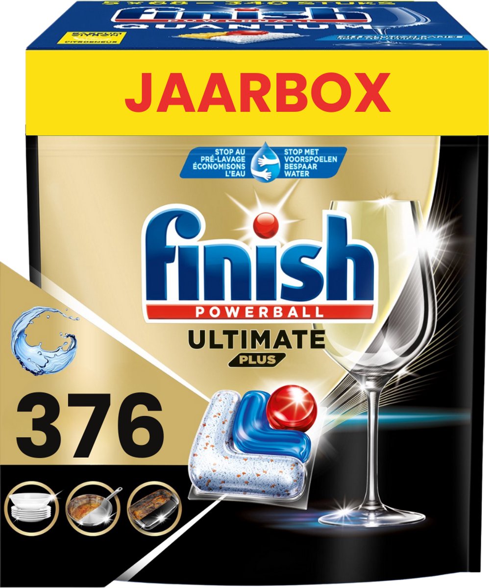 Finish Ultimate Plus All in One Vaatwastabletten Regular - 752 Capsules - 8 x 94 - Voordeelverpakking (8721154664284)