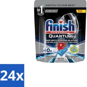 Finish - Vaatwastabletten - Quantum Ultimate Ontvetter - 40 Capsules - Voordeelverpakking - 24 stuks (8130868243867)