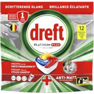 Platinum Plus - Vaatwastabletten - All-in-one - Citroen - 12 stuks (8700216652346)