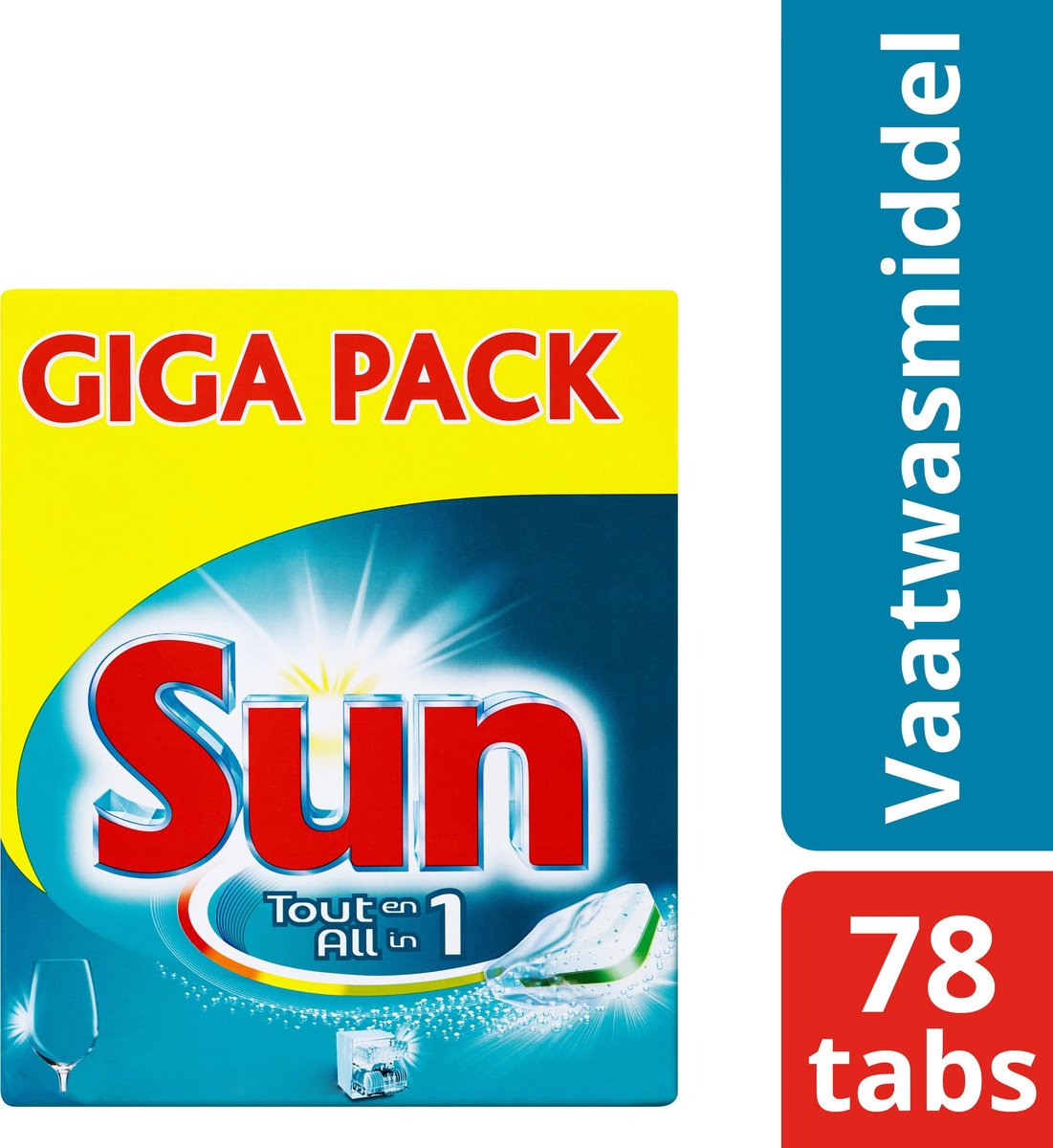 Sun All in 1 - 78 stuks - Vaatwastabletten (8712561939058)