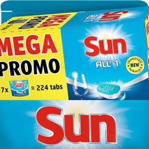 Sun All-in 1 Vaatwastabletten Mega Promo Pack - Multi Pack - 224 Tabletten (8720181046063)