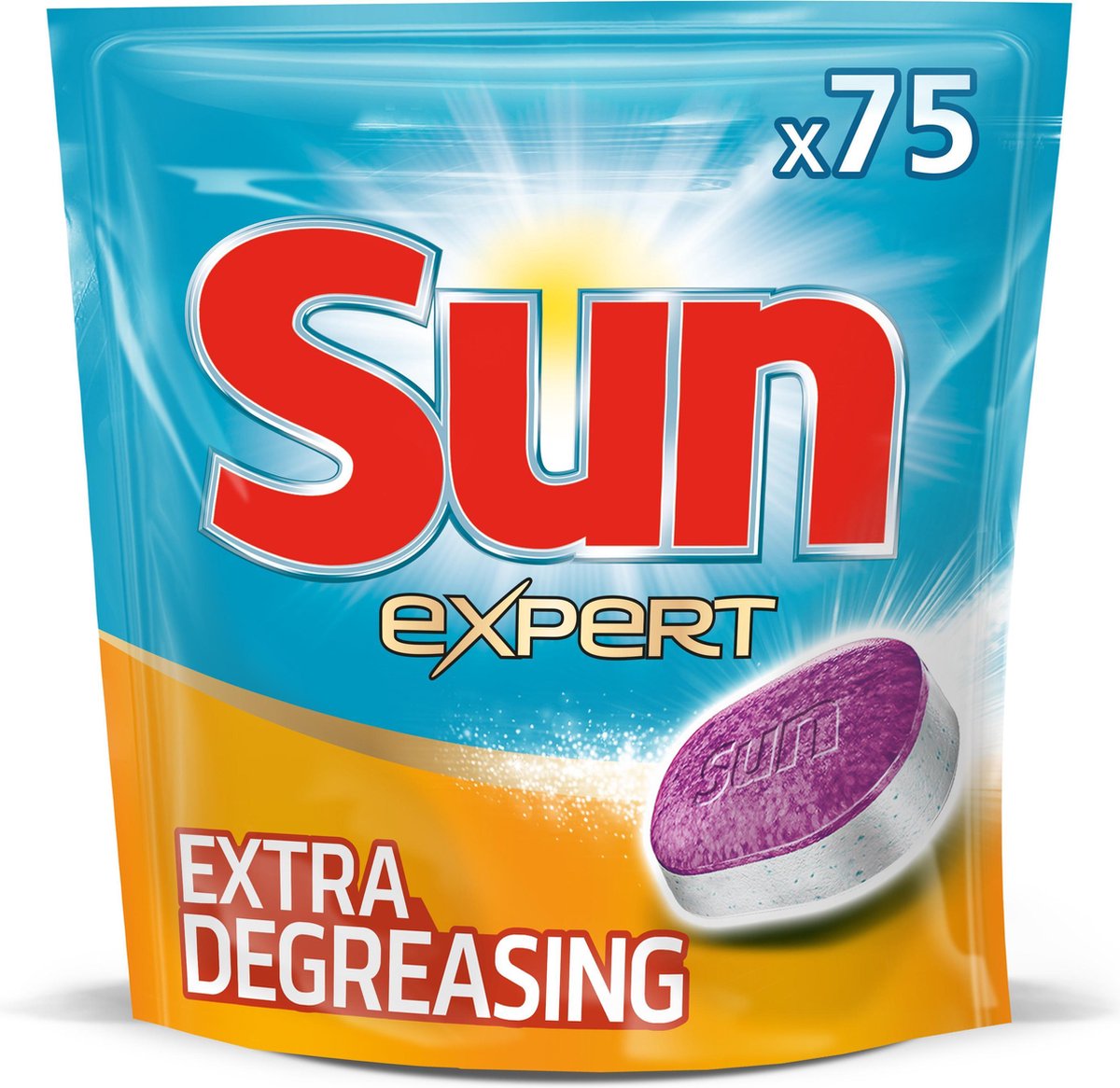 Sun Expert Pouch - Extra Degreasing - 75 stuks - Vaatwastabletten (8710447365946)