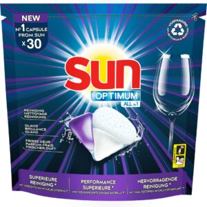 Sun - Vaatwastabletten - All-in-1 - Optimum - 210 Vaatwastabletten - 100% oplosbaar tabletfolie - Voordeelverpakking (8720181035302)