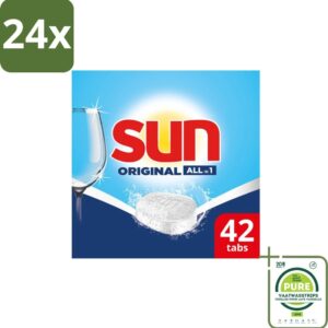 Sun - Vaatwastabletten - Original - 42 tabletten - Voordeelverpakking - 24 stuks - Vaatwastabletten - Vaatwasser (8155361551462)