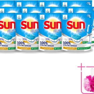 12 x Sun All-in-1 - Eco Label - Vaatwastabletten - 78 Tabletten - Bulkverpakking - Vaatwastabletten - Milieuvriendelijke vaatwas (8721643086054)
