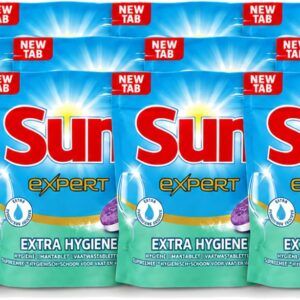 12 x Sun Expert - Extra Hygiëne - Vaatwastabletten - 22 Tabletten - Voordeelverpakking - 12 stuks (8721643020478)