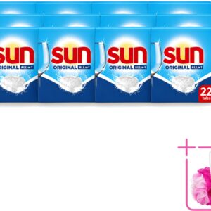 12 x Sun - Vaatwastabletten - All-in-1 Original - 22 tabletten - Bulkverpakking - Vaatwastabletten - Vaatwassen (8721643121601)