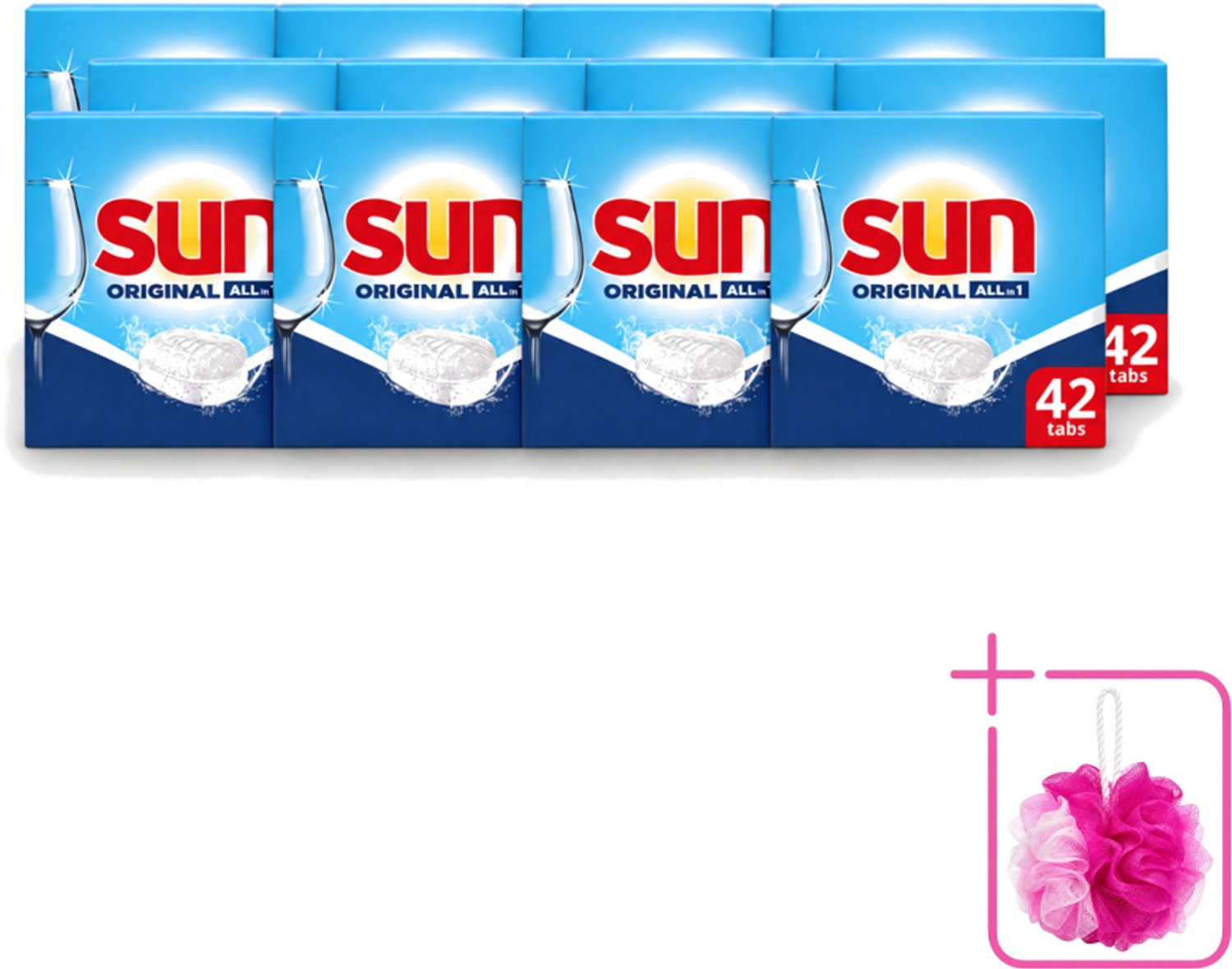 12 x Sun - Vaatwastabletten - Original - 42 tabletten - Bulkverpakking - Vaatwastabletten - Vaatwasser (8721643121618)
