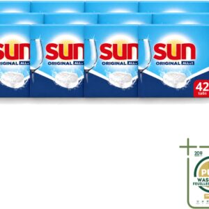 12 x Sun - Vaatwastabletten - Original - 42 tabletten - Vaatwastabletten - Vaatwasser - Reiniging - Vaatwastablet - Vaatwastabletten Original (8721643113002)