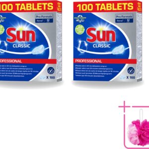 2 x Sun Classic - Pro Formula - Vaatwastabletten - 100 Tabletten - Bulkverpakking - Vaatwastabletten - Vaatwasser (8721643731695)