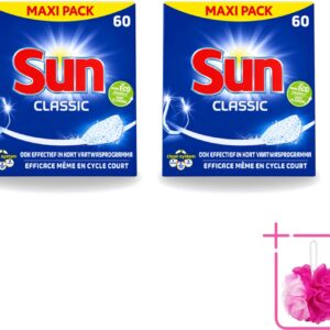 2 x Sun Classic - Vaatwastabletten - Eco - Voordeelverpakking - 60 Tabletten - Bulkverpakking - Vaatwastabletten - Vaatwasser (8721643731749)
