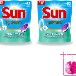 2 x Sun Expert - Extra Hygiëne - Vaatwastabletten - 22 Tabletten - Bulkverpakking - Vaatwastabletten - Hygiëne (8721643731756)