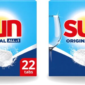 2 x Sun - Vaatwastabletten - All-in-1 Original - 22 tabletten - Voordeelverpakking - 2 stuks (8721643735679)