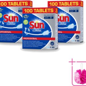 3 x Sun Classic - Pro Formula - Vaatwastabletten - 100 Tabletten - Bulkverpakking - Vaatwastabletten - Vaatwasser (8721643071449)