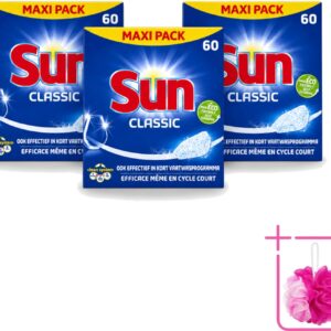 3 x Sun Classic - Vaatwastabletten - Eco - Voordeelverpakking - 60 Tabletten - Bulkverpakking - Vaatwastabletten - Vaatwasser (8721643071494)
