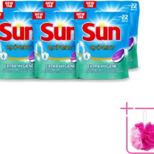 6 x Sun Expert - Extra Hygiëne - Vaatwastabletten - 22 Tabletten - Bulkverpakking - Vaatwastabletten - Hygiëne (8721643078790)