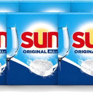 6 x Sun - Vaatwastabletten - All-in-1 Original - 22 tabletten - Voordeelverpakking - 6 stuks (8721643092901)