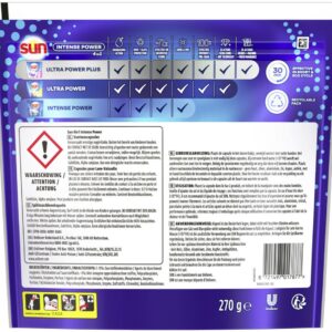 Sun - Intense Power 4 in 1 Vaatwastabletten - 8 x 18 stuks - Voordeelverpakking (8721497017938)